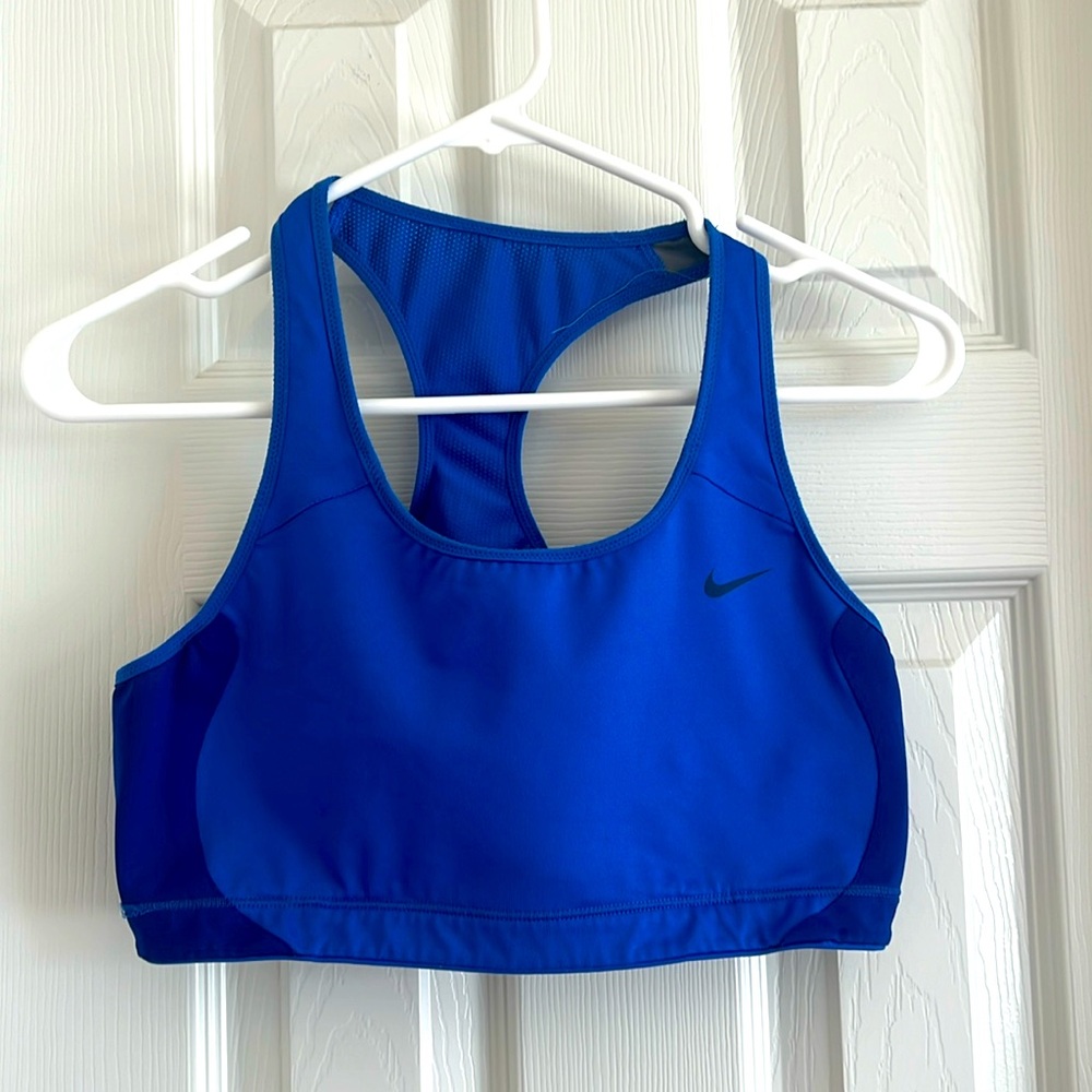 Royal blue Nike sports bra